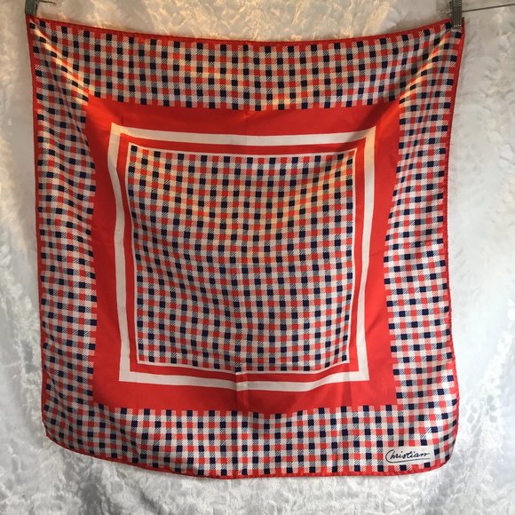 Vintage Christian Square Handbag Head Scarf - Picture 6 of 7
